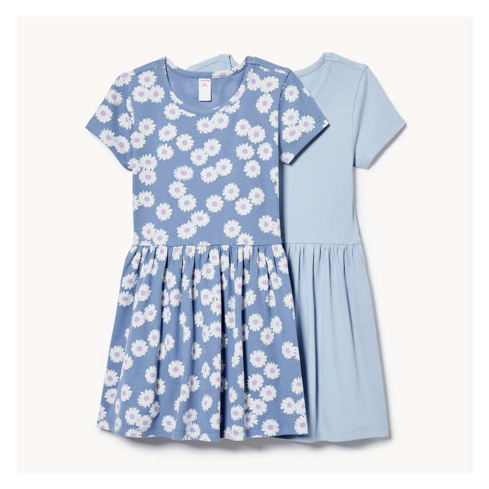 Kid Girls' 2-Pack Rib Dress